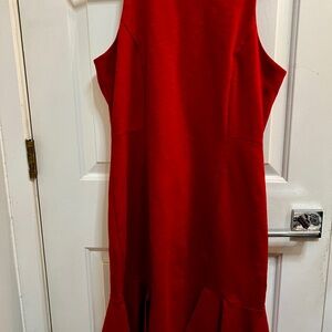 Banana Republic Vibrant Red Midi Dress